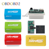 Nitro OBD2 EcoOBD2 ECU Chip Tuning Box Dugó és meghajtó NitroOBD2 Eco OBD2 Benzines dízel autókhoz 15% Üzemanyag Takarítson meg több energiát