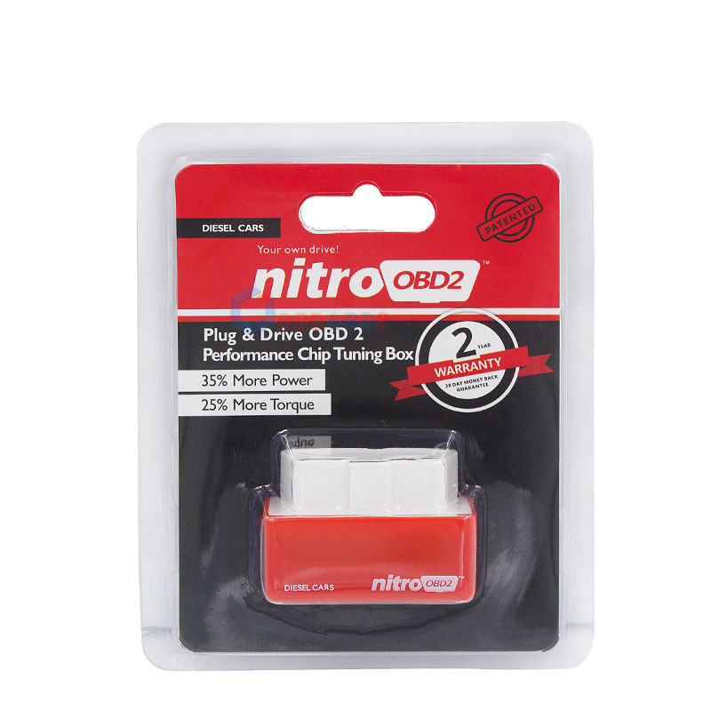 Nitro OBD2 EcoOBD2 ECU Chip Tuning Box Dugó és meghajtó NitroOBD2 Eco OBD2 Benzines dízel autókhoz 15% Üzemanyag Takarítson meg több energiát