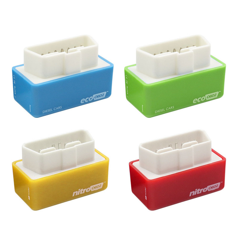 Nitro OBD2 EcoOBD2 ECU Chip Tuning Box Dugó és meghajtó NitroOBD2 Eco OBD2 Benzines dízel autókhoz 15% Üzemanyag Takarítson meg több energiát