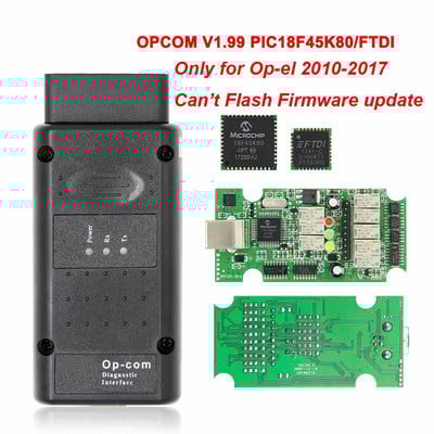 Actualizare firmware OPCOM V5 flash pentru Opel OP COM 1.70 OP-COM 1.99 PIC18F458 FIDI CAN BUS OBD OBD2 Scanner Auto Diagnostic Instrument