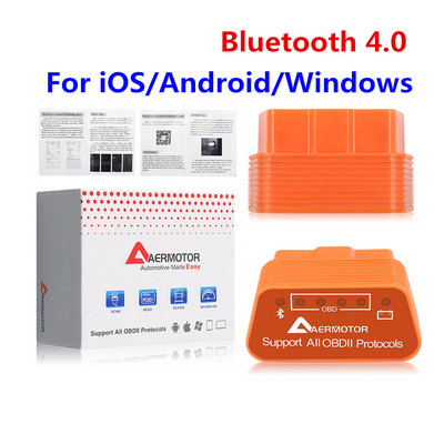 V1.5 ELM327 WIFI Bluetooth OBD 2 Scanner ELM327 WIFI 1.5 Mini Cititor de cod automat OBD2 OBDII Instrument de diagnosticare auto pentru iOS/Android/PC