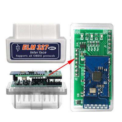 OBDII diagnostikaskanner ELM327 PIC18F25K80 Bluetooth V1.5 kiip OBD2 koodilugeja ELM 327 V2.1 Bluetooth 25K80 Androidi/PC jaoks