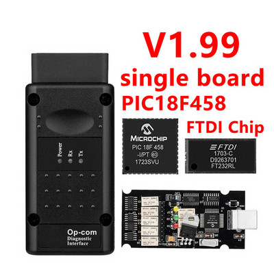 Profession 200603a 2021 OPCOM 1.95 PIC18F458 FTDI FT232RQ Cip pentru scaner de diagnosticare auto Opel OP-COM V2021 pentru mașini până în 2021