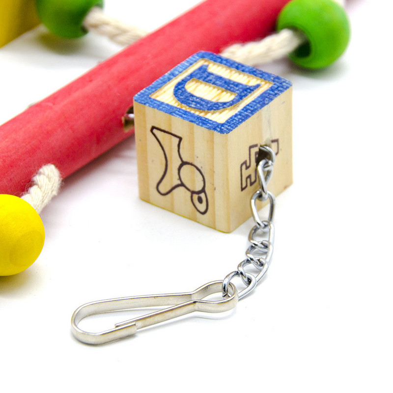 1 ΤΕΜ. μεσαίου μεγάλου παπαγάλου, παπαγάλου που δάγκωσε παιχνιδάκι, ραβδί αναρριχώμενης σκάλας, κορδόνι δαγκώματος