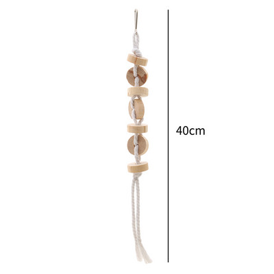Jucării pentru a roade papagali Snur de lemn Snur de bani Culoarea lemnului Articole pentru animale mici Jucării pentru păsări Snur de jucărie de mestecat papagal