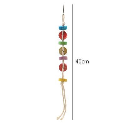 Jucării pentru a roade papagali Snur de lemn Snur de bani Culoarea lemnului Articole pentru animale mici Jucării pentru păsări Snur de jucărie de mestecat papagal