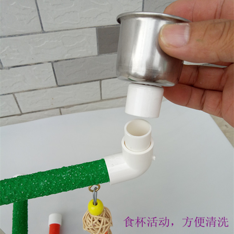 Lindude PVC ahvenate platvorm treeningstendid Ahvenad Mängualus Mänguväljak Söötjatega mänguasi Macaw Cockatoo African Grey jaoks