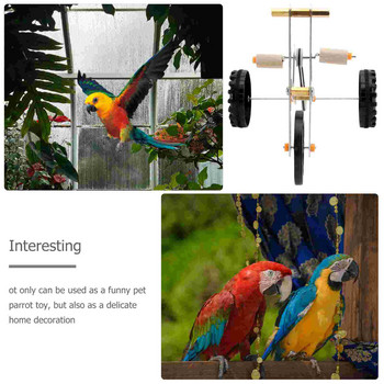 Παιχνίδι παπαγάλος Παιχνίδια Πουλιά Εκπαίδευση Ποδήλατο Πουλιά Parakeet Αστεία Ευφυΐα Επιτραπέζιο Διαδραστική Δραστηριότητα παζλ Τέχνασμα Παίξτε Cockatiel