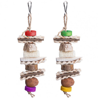 Jucărie de mestecat papagal pentru animale de companie pentru slefuirea dinților anti-zgârieturi pentru păsări medii