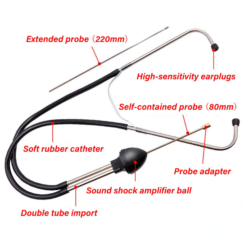 Stetoscop cu cilindru auto Stetoscop mecanic Stetoscop Diagnosticare bloc motor auto Instrument auditiv auto Diagnosticare bloc motor