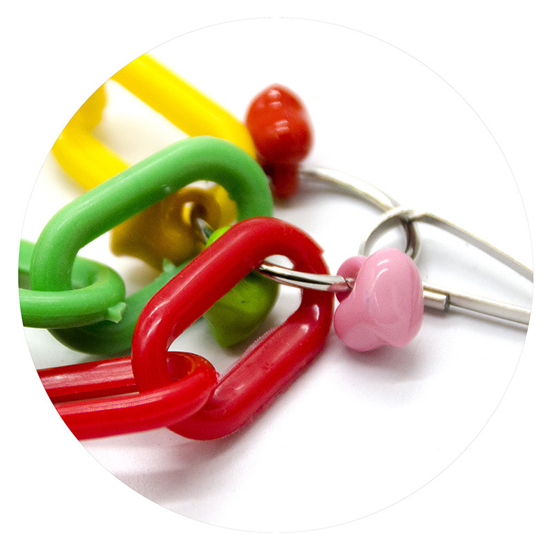 1 tk plastist papagoi linnukella mänguasi interaktiivne munakellakuuli rippuv kett Papagoi mänguasi lemmikloomatooted Kodukaunistused