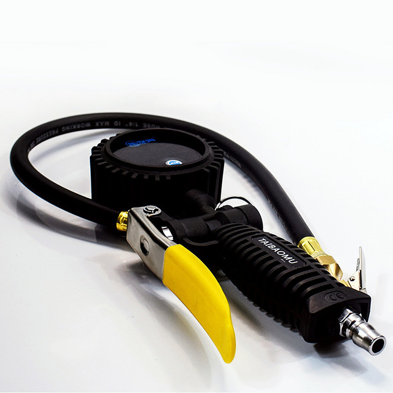 Didelio tikslumo skaitmeninis automobilio padangų pripūtimo pistoletas Automobilio padangų oro slėgio matuoklis padangų slėgio monitorius, greitas pripūtimas