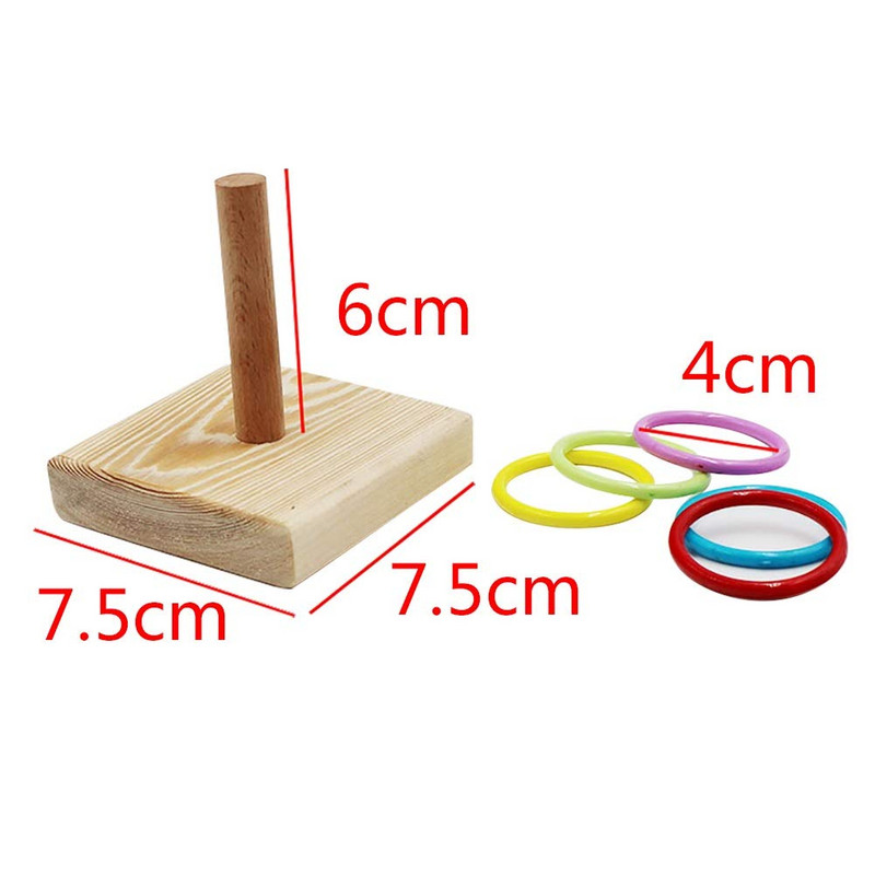 Truc de păsări Jucării de masă Antrenament Baschet Stivuire Inele de culoare Seturi de jucării Minge de mestecat Papagal Jucării de foraing Educație inteligentă