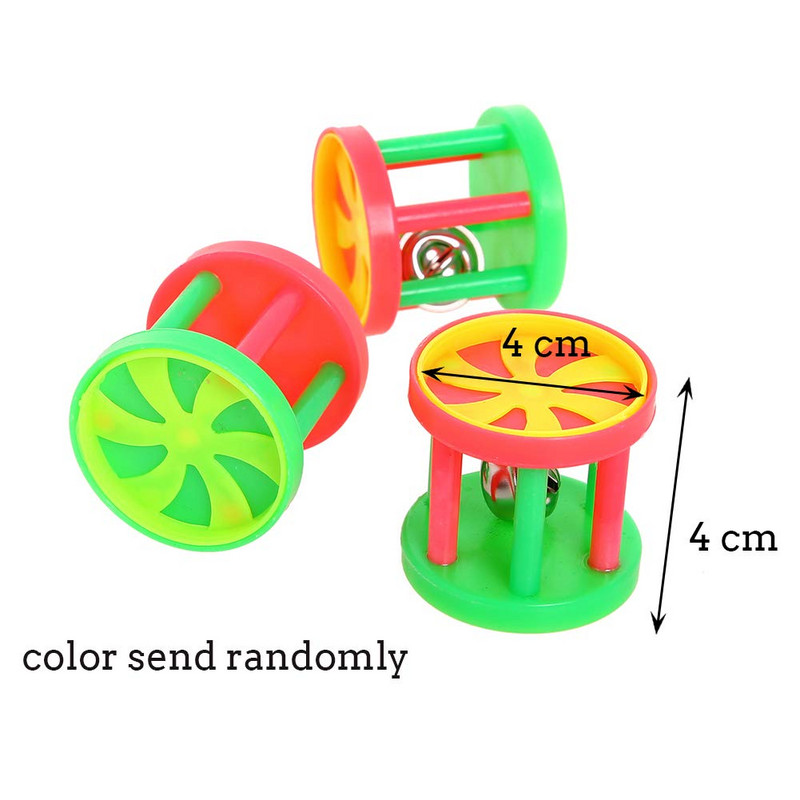 3tk Linnurullid Kõristid Mänguasjad Papagoi jalamänguasjad Toitu otsimine Närimiskella treenimine Trikk Mänguasjad Jõusaali tarvikud väikestele papagoidele