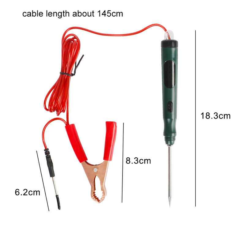 Universalus daugiafunkcis P50 elektros grandinės tikrinimo rašiklis 5–30 V automobilio testeris, teigiamos neigiamos galios detektoriaus linijos detektorius