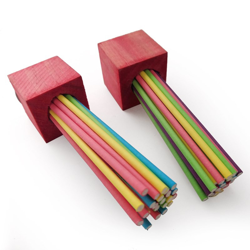 1 buc Jucării pentru a roade papagalul pentru animale de companie Stație de măcinat lemn Jucărie pentru păsări Suport de accesorii pentru papagal