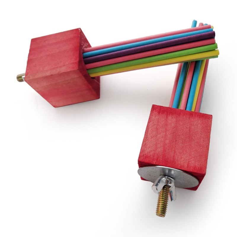 1 buc Jucării pentru a roade papagalul pentru animale de companie Stație de măcinat lemn Jucărie pentru păsări Suport de accesorii pentru papagal