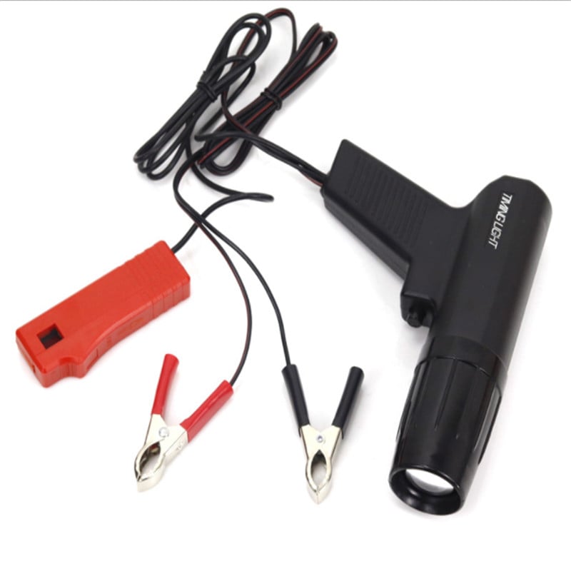Süüteajastuspüstol 12 V ajastuskuulipilduja auto mootorrattale Auto diagnostika tööriistad Valguse strobodetektor auto remonditööriist