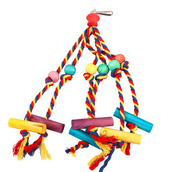 Parrot Bird Chewing Toy Βαμβακερό σχοινί Παπαγάλος Toy Resistant Bit Tearing Bird Toy Cockatiels Training Toy Pet Bird Cage Decoration