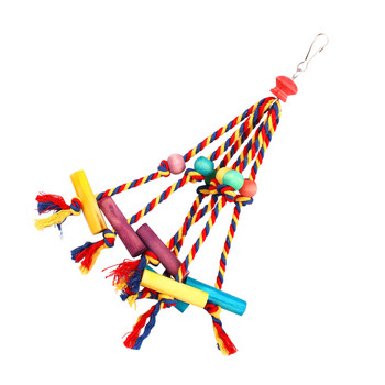 Parrot Bird Chewing Toy Βαμβακερό σχοινί Παπαγάλος Toy Resistant Bit Tearing Bird Toy Cockatiels Training Toy Pet Bird Cage Decoration