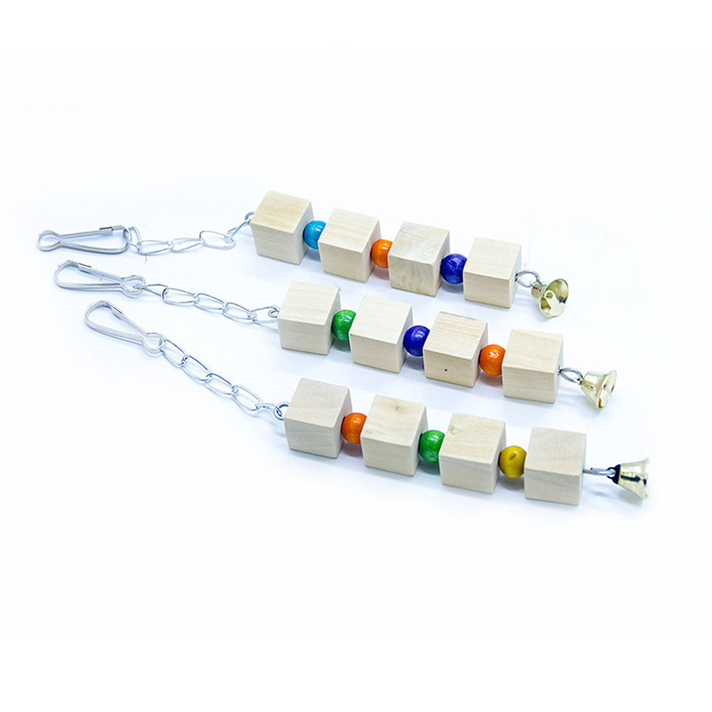 Παιχνίδια για Parrot Bird Budgie ξύλινο κλουβί Perch Swing Parakeet Παιχνίδια African Grey Αξεσουάρ parkiet vogel speelgoed