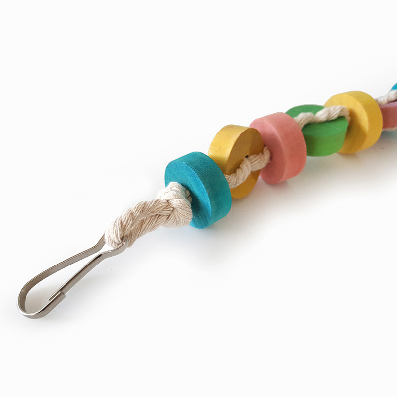 Παιχνίδια για Parrot Bird Budgie ξύλινο κλουβί Perch Swing Parakeet Παιχνίδια African Grey Αξεσουάρ parkiet vogel speelgoed