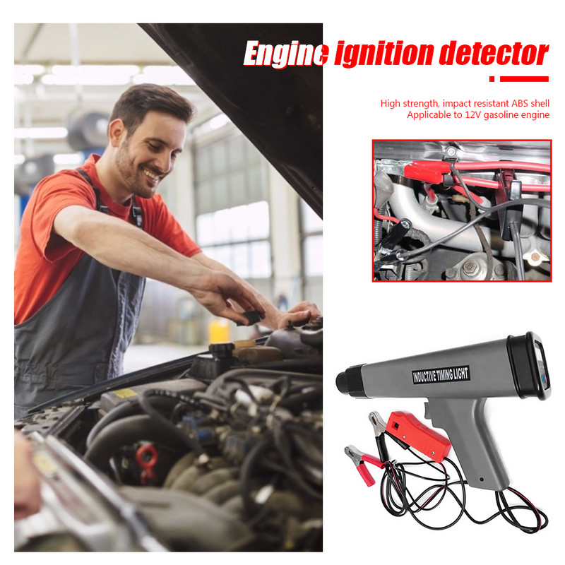 12 V professionaalne induktiivne ajastustuli Praktiline multifunktsionaalne vastupidav automootori mootori süüteajastus vilkuri lambi detektor