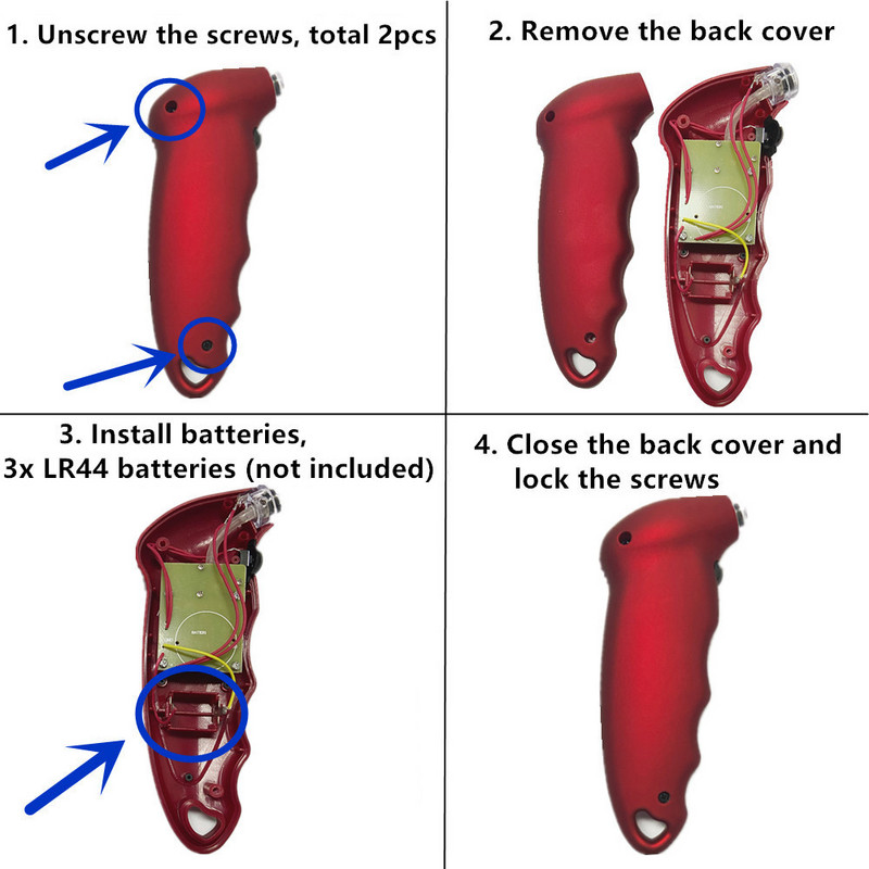 Jauns riepu spiediena mērītāja fona apgaismojums Augstas precizitātes digitālais riepu spiediena monitorings automašīnas riepu gaisa spiediena mērītāja LCD displejs