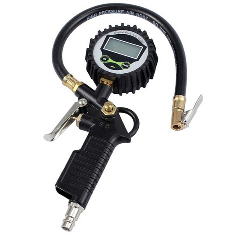 Indicator de umflare a presiunii aerului pentru pneuri din UE pentru mașină Manometru pentru anvelope pentru mașină Afișaj LCD cu iluminare din spate LED digitală