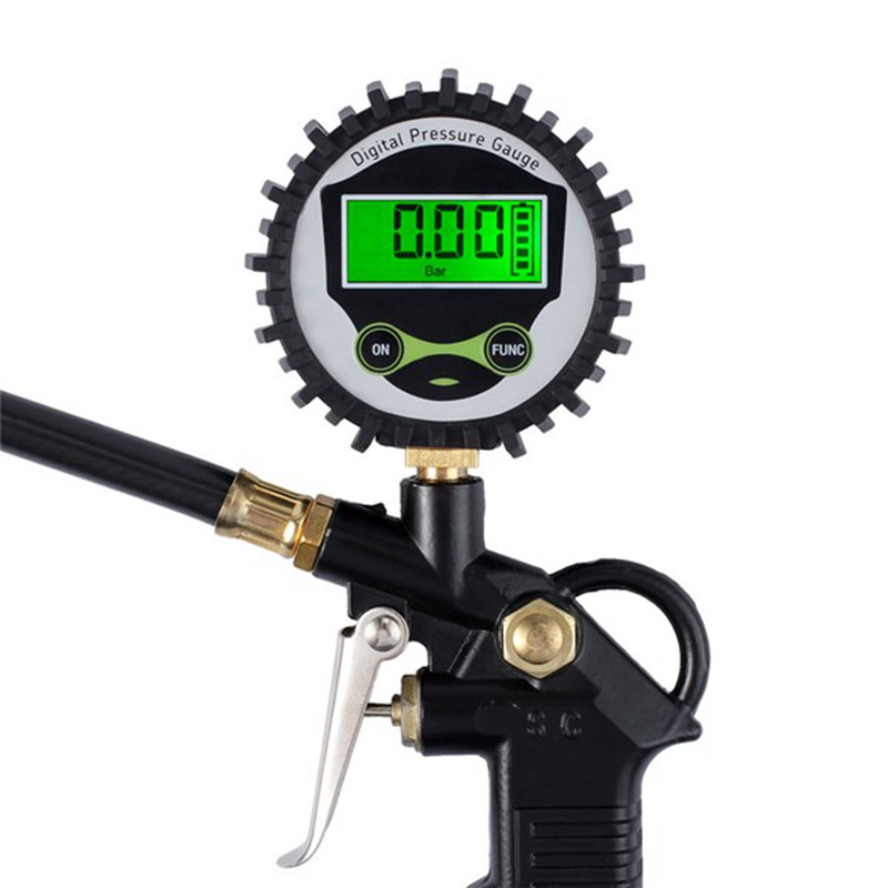 Indicator de umflare a presiunii aerului pentru pneuri din UE pentru mașină Manometru pentru anvelope pentru mașină Afișaj LCD cu iluminare din spate LED digitală