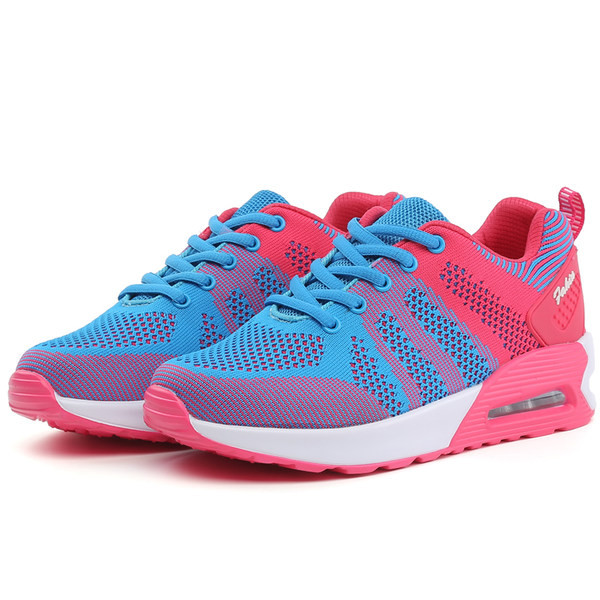 Adidași colorați pentru damă, respirabili, cu cameră de aer