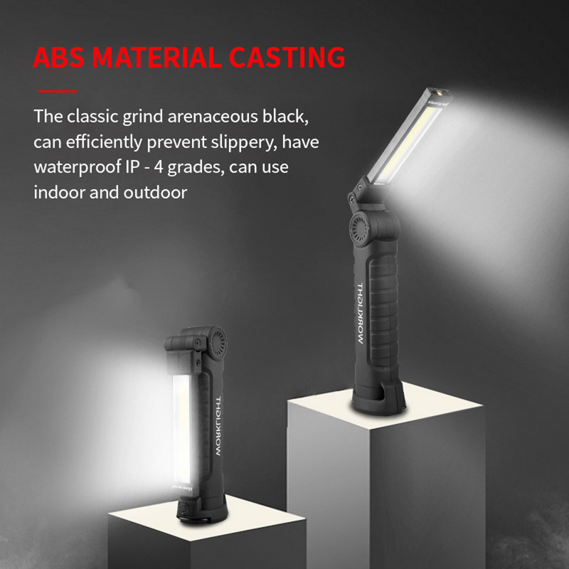 Taaslaetav töövalgusti Multifunktsionaalne laetav kokkupandav hädavalgusti magnetiga autoremondi käeshoitav töövalgusti remont