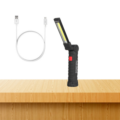 Autolaetav töövalgusti magnetilise alusega kokkupandava autoparandusmasina hädavalgustiga 5 režiimi valgustus COB LED töötuled