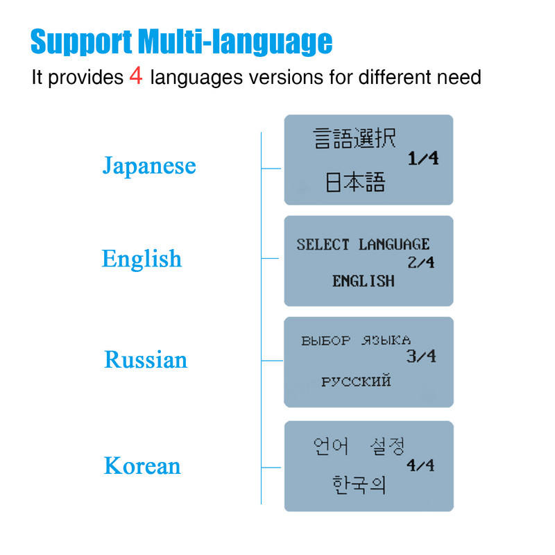 Micro-200 Pro auto mootorratta aku tester 12/24v mitme keele digitaalse akusüsteemi analüsaator mootorratta auto diagnostika tööriist