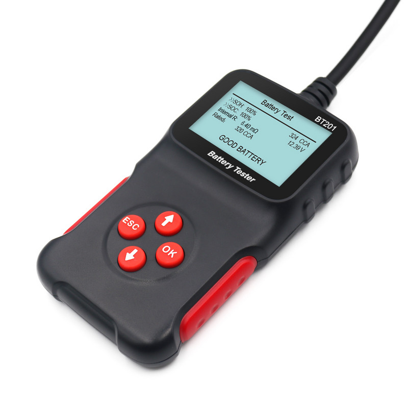 EANOP 12V Tester de baterie de mașină Instrument de diagnosticare LCD pentru analizor universal de autovehicule pornire scaner de încărcare