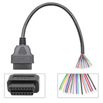 OBD2 Auto Extension Cable Full 16pin Female Male DIY Female Automotive Car Diagnostic auto Tool Scanner OBD 2 Connector Cable