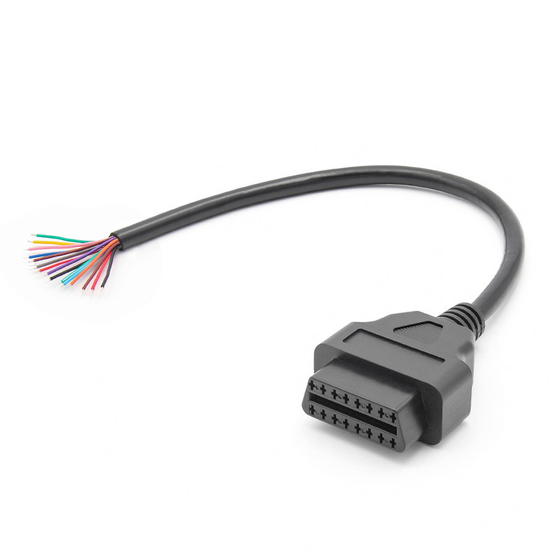 OBD2 automatinis prailginimo kabelis, pilnas 16 kontaktų moteriškas, vyriškas, pasidaryk pats, moteriškas, automobilių diagnostikos automatinis įrankių skaitytuvas, OBD 2 jungties kabelis