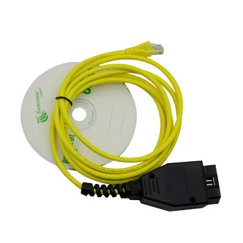 Кабел за данни за BWM E-NET ICOM кодиращ Ethernet към OBD интерфейс Автомобилен диагностичен кабел за BMW Fs-eries E-NET инструмент за данни