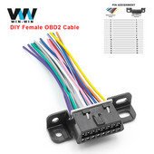 10/30 cm DIY 16-pin J1962 OBD2 pagarinātājs VW/Toyota/honda sieviešu automobiļu automašīnu diagnostikas auto rīkam OBD 2 savienotājs