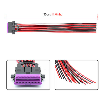 10/30 cm DIY 16-pin J1962 OBD2 pagarinātājs VW/Toyota/honda sieviešu automobiļu automašīnu diagnostikas auto rīkam OBD 2 savienotājs