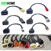 12 veidu EFI Motorcycle IV 4Pin 6PIN kabelis Kawasaki KTM Suzuki Harley 4P 6P spraudnis Yamaha Honda 3 PIN uz OBD2 16PIN adapteri