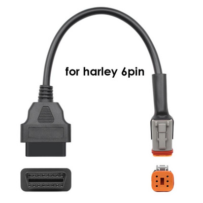 12 veidu EFI Motorcycle IV 4Pin 6PIN kabelis Kawasaki KTM Suzuki Harley 4P 6P spraudnis Yamaha Honda 3 PIN uz OBD2 16PIN adapteri
