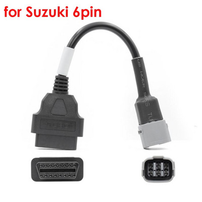 12 veidu EFI Motorcycle IV 4Pin 6PIN kabelis Kawasaki KTM Suzuki Harley 4P 6P spraudnis Yamaha Honda 3 PIN uz OBD2 16PIN adapteri
