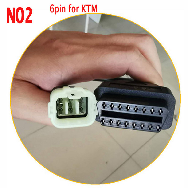 12 tipų EFI Motorcycle IV 4Pin 6PIN kabelis, skirtas Kawasaki KTM Suzuki Harley 4P 6P kištukas, skirtas Yamaha Honda 3 PIN į OBD2 16PIN adapterį