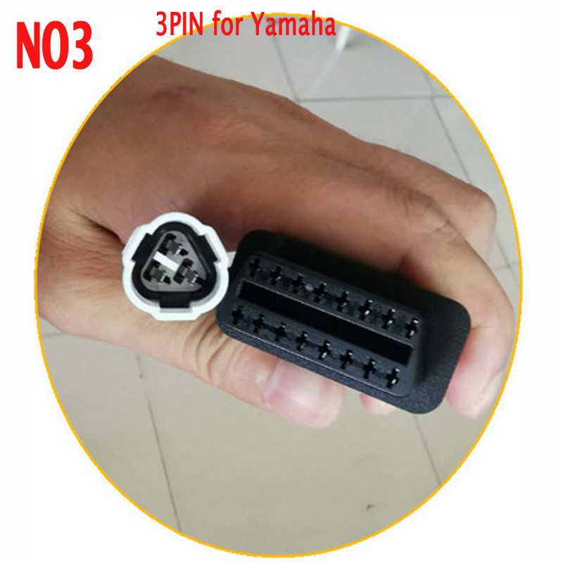 12 tipų EFI Motorcycle IV 4Pin 6PIN kabelis, skirtas Kawasaki KTM Suzuki Harley 4P 6P kištukas, skirtas Yamaha Honda 3 PIN į OBD2 16PIN adapterį