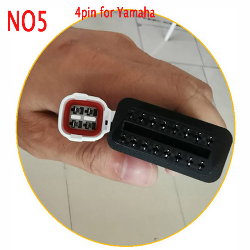 12 tipų EFI Motorcycle IV 4Pin 6PIN kabelis, skirtas Kawasaki KTM Suzuki Harley 4P 6P kištukas, skirtas Yamaha Honda 3 PIN į OBD2 16PIN adapterį