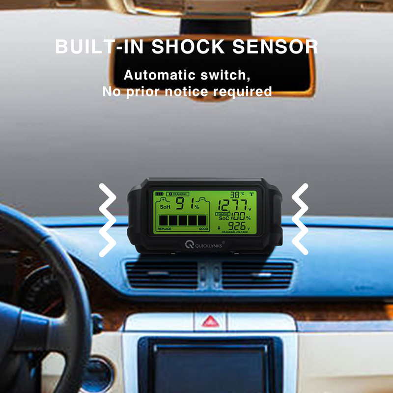 BM5-D Monitor baterie Tester profesional de stare a bateriei Analizor de baterie 12 V Starter Monitorizare baterie Instrument de testare a încărcării
