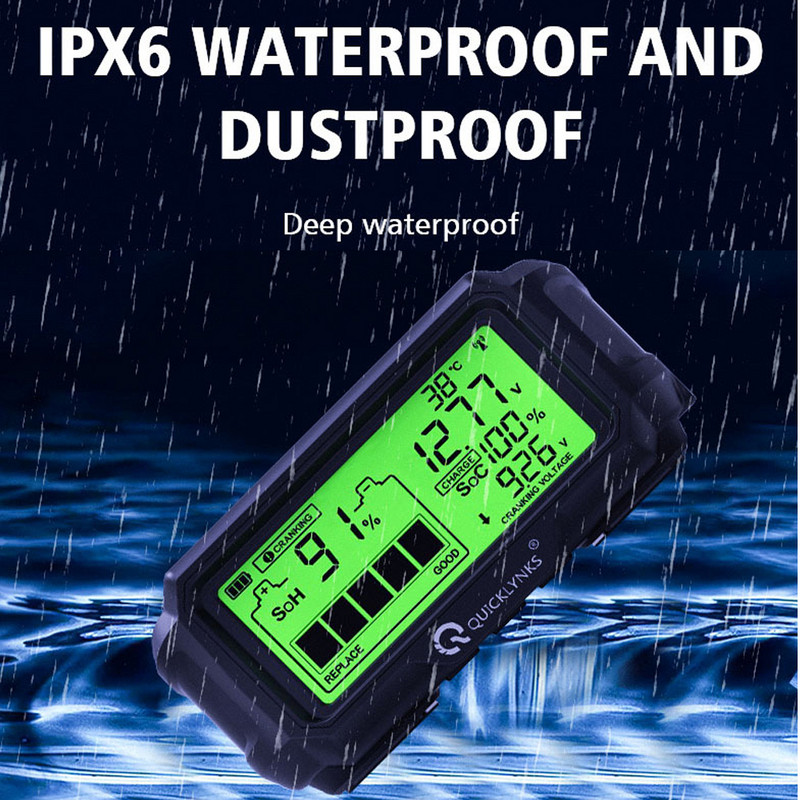 BM5-D Monitor baterie Tester profesional de stare a bateriei Analizor de baterie 12 V Starter Monitorizare baterie Instrument de testare a încărcării