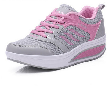 Pantofi de damă casual cu talpă înaltă cu șireturi