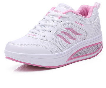 Pantofi de damă casual cu talpă înaltă cu șireturi